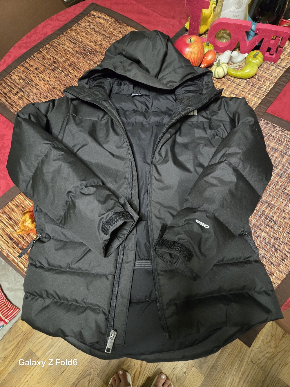 The North Face Kids Black Hooded Puffer Coat Size10 ..almost Brand New